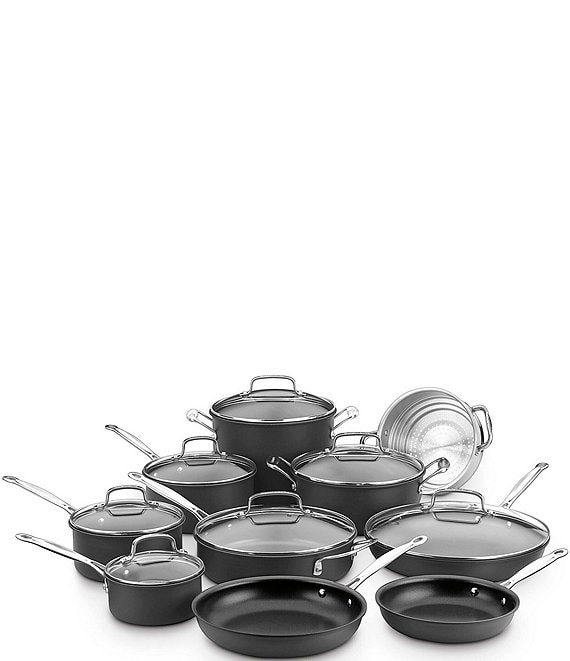 Cuisinart Chef's Classic Non-Stick Hard Anodized 11-Piece Cookware Set, Black