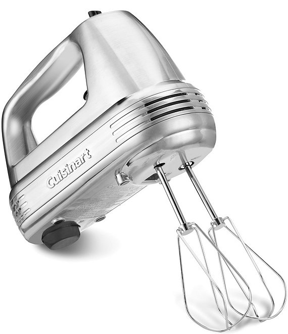 Color:Brushed Chrome - Image 1 - Power Advantage Plus 9-Speed Hand Mixer with Storage Case