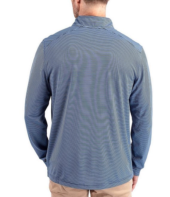 Cutter & Buck Big & Tall Virtue Micro Stripe Featherlight Pique