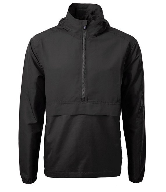 Color:Black - Image 1 - Charter Eco Recycled Men's Anorak Jacket