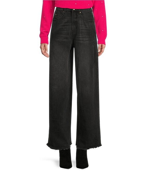 C&V Chelsea & Violet High Rise Raw Hem Skater Jeans | Dillard's