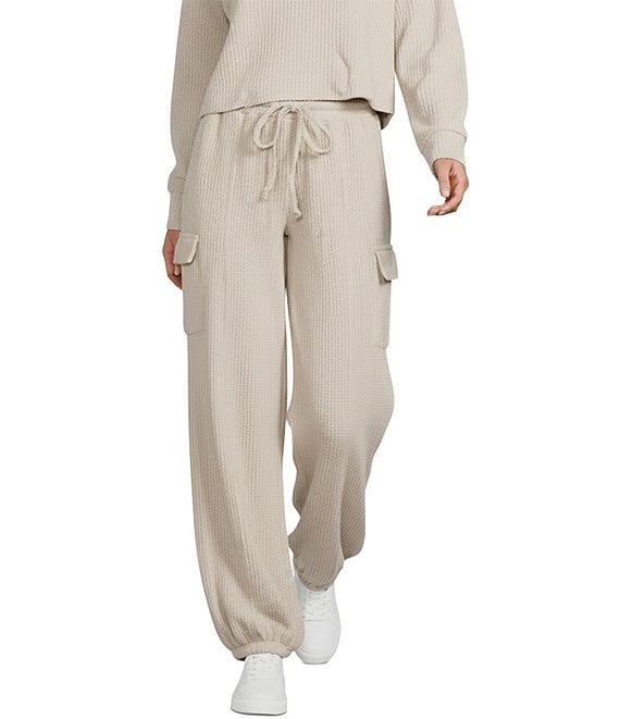 C&V Chelsea & Violet Waffle Wide Leg Coordinating Pants