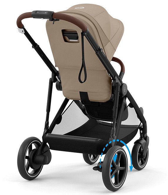 Cybex E - Gazelle S Stroller - Black Frame/ Moon Black Seat