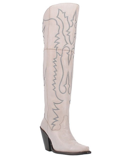 Dan Post Loverly Leather Over-the-Knee Western Boots | Dillard's