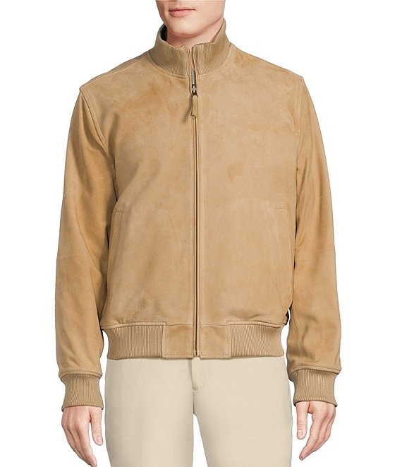 daniel cremieux leather bomber jacket