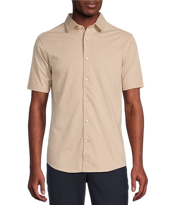 Daniel Cremieux Signature Label Solid Coat Front Pima Knit Shirt