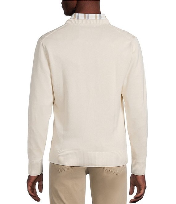 Daniel Cremieux Signature Label Supima Diamond Pattern Sweater
