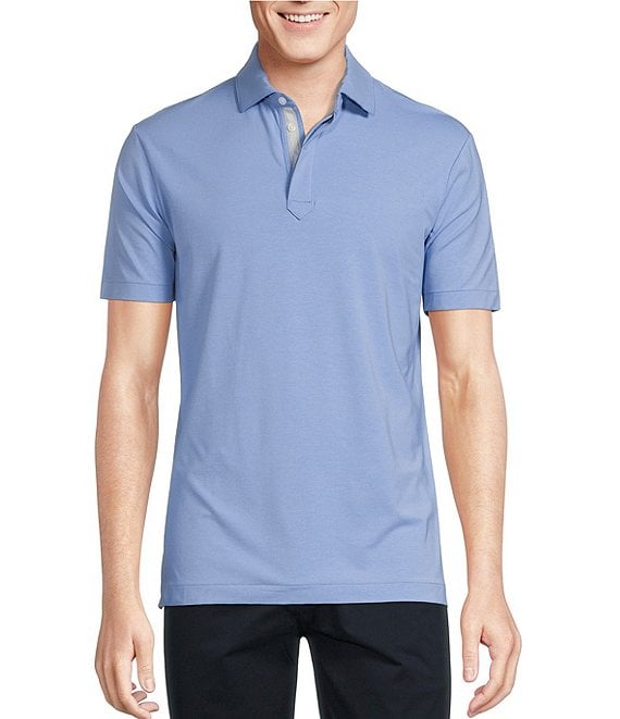 Daniel Cremieux Signature Label Solid Jersey Short-Sleeve Polo Shirt ...