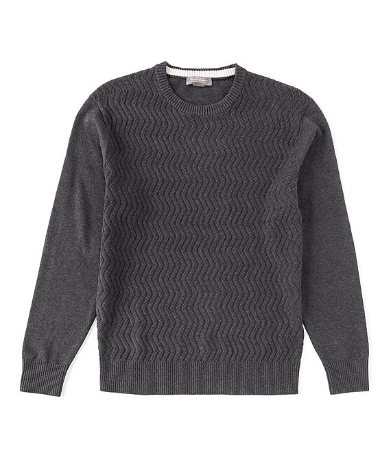 Daniel Cremieux Signature Supima Snowflake Long-Sleeve Sweater