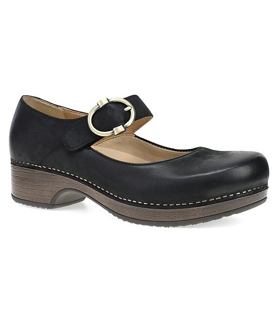 Dansko Bonny Leather Mary Jane Clogs