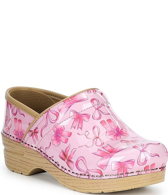 Dansko Professional Bow Patent Leather Clogs