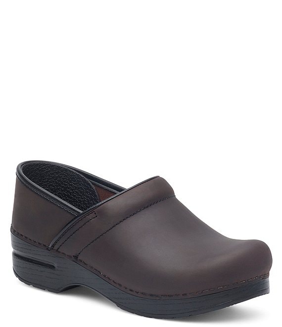Dansko Professional Oiled Leather Slip-On Clogs | Dillard's