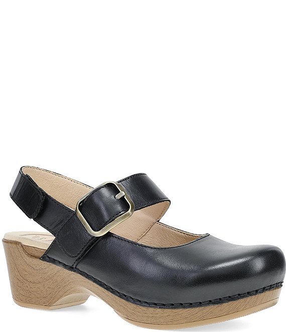 Dansko Shantell Leather Mary Jane Clogs