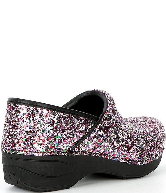 Dansko XP 2.0 Glitter Leather Clogs | Dillard's