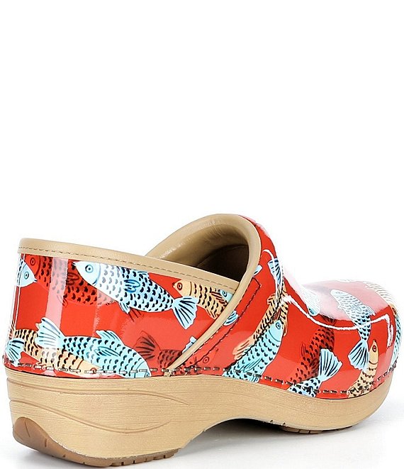 Dansko XP 2.0 Sardines Print Patent Leather Clogs | Dillard's