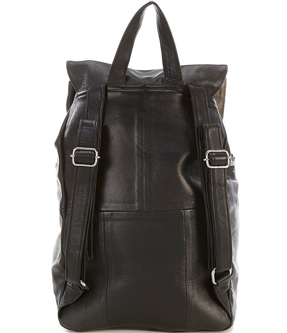 Day and Mood Hannah Black 100% Leather Backpack Utility Soft Minimal Day and Mood Hannah Black 100% Leather Backpack Utility Soft  main image 4