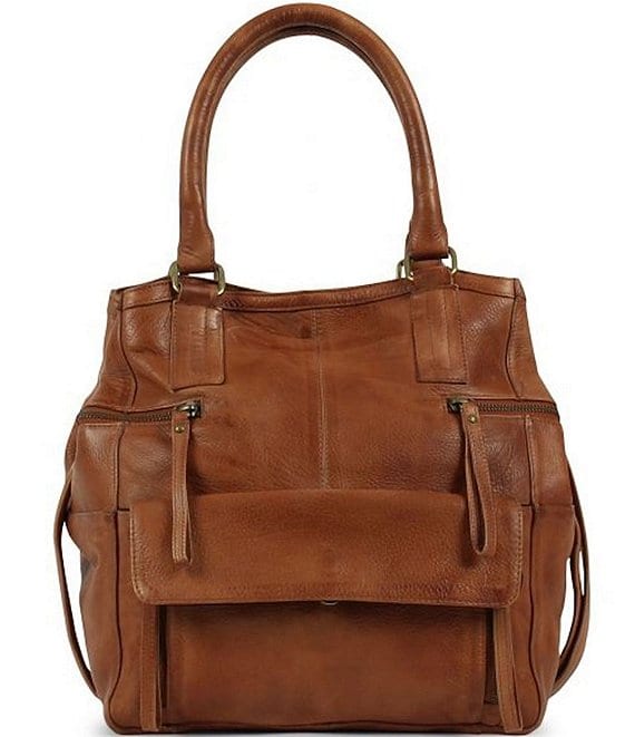 small leather satchel