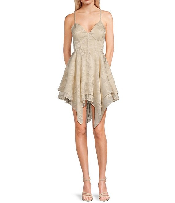 Dear Moon V-Neck Drop Waist Bustier Bodice Fairy Hem Lace-Up