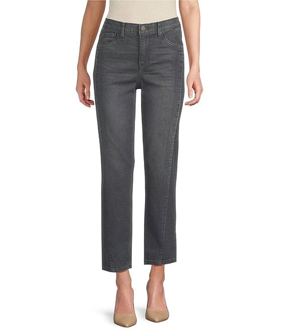 Democracy #double;Ab#double;solution® High Rise Faux Front Lip Seam Ankle Pants, Grey - Image 1