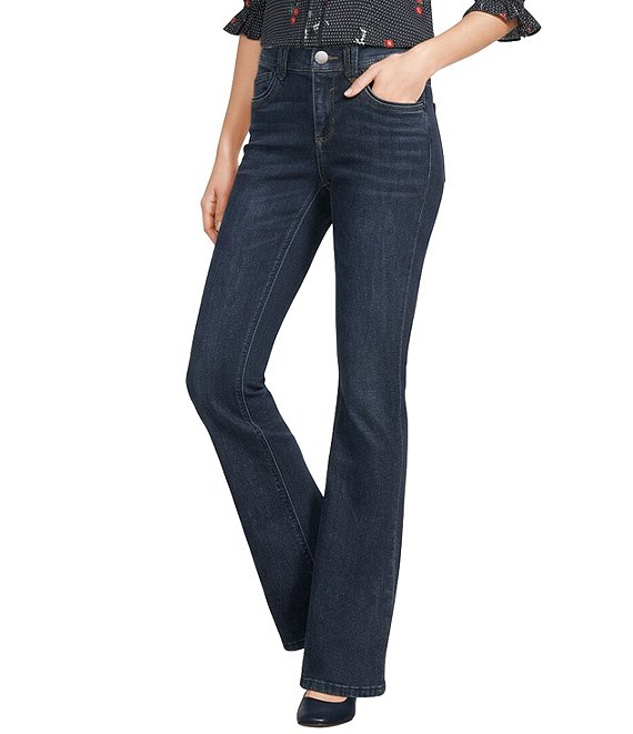 Democracy #double;Ab#double;solution® Itty Bitty Mid-Rise 3D Embroidery Bow Boot Leg Jeans