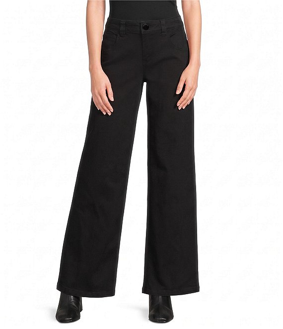Democracy Petite Size #double;Ab#double;solution® Mid Rise Wide Leg Jeans