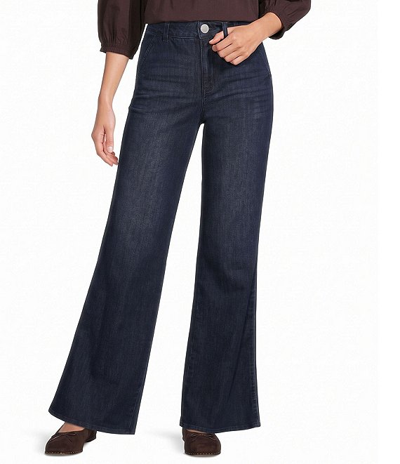 Democracy Petite Size #double;AB#double;Solution Skyrise Double Seam Detail Boot Cut Trousers