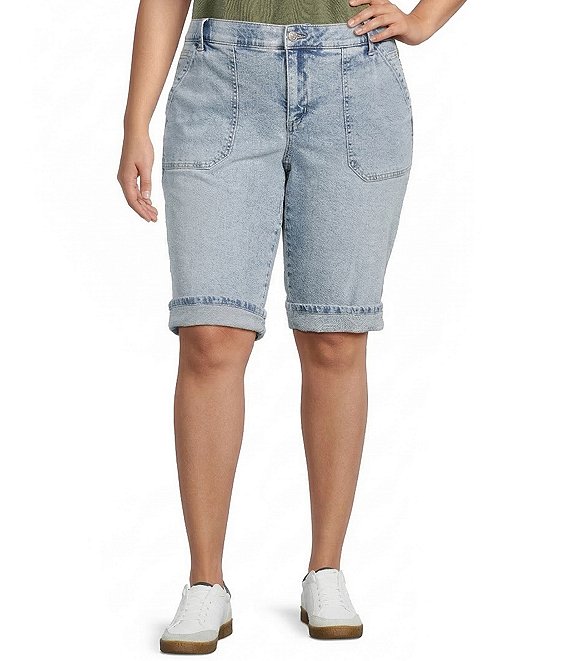 Democracy Plus Size #double;Ab#double;solution® High Rise Bermuda Shorts