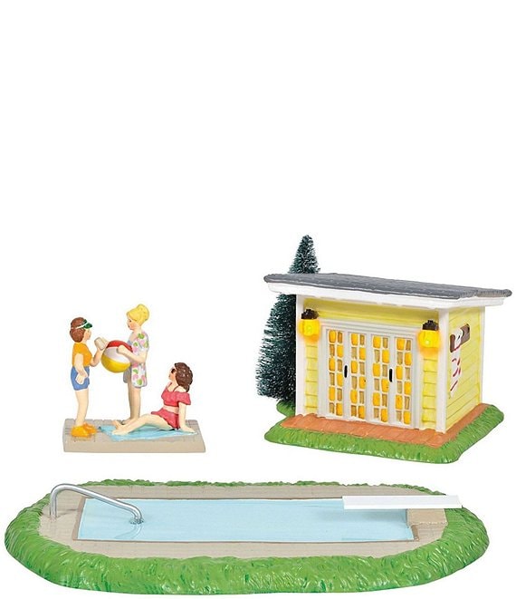 Department 56 National Lampoon's Christmas Vacation Collection Lit Pool  Fantasy, Set of 3