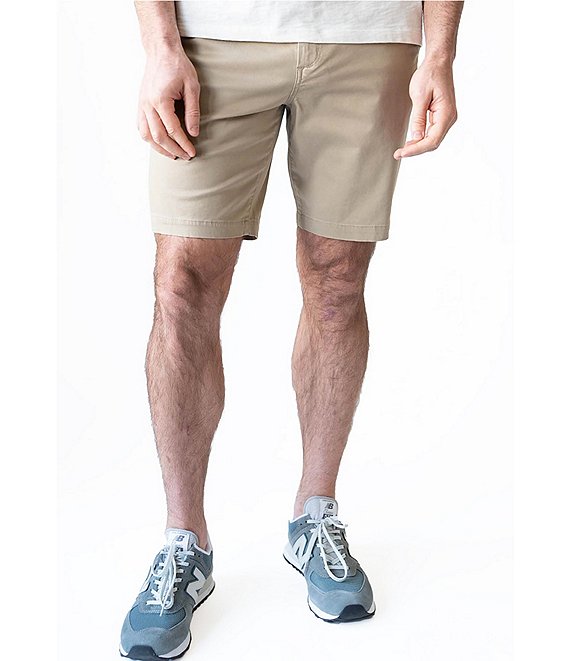 Color:Rugged Tan - Image 1 - 7#double; Inseam Performance Stretch Chino Shorts