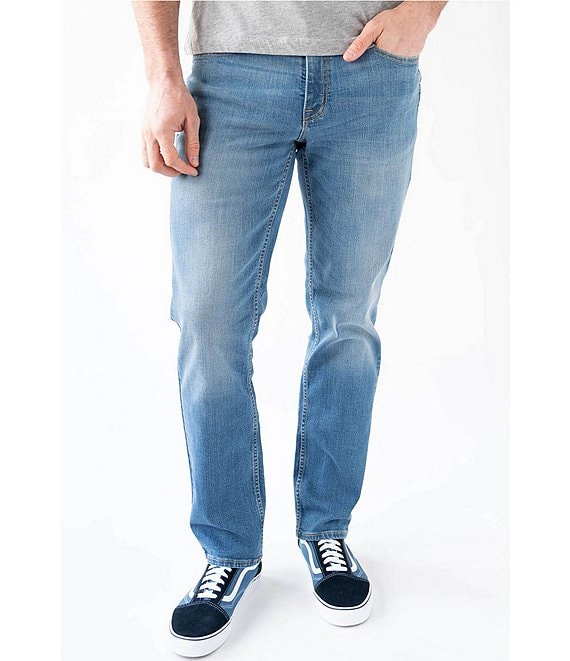 Color:Powells - Image 1 - LeJeune Slim-Straight Performance Stretch Denim Jeans
