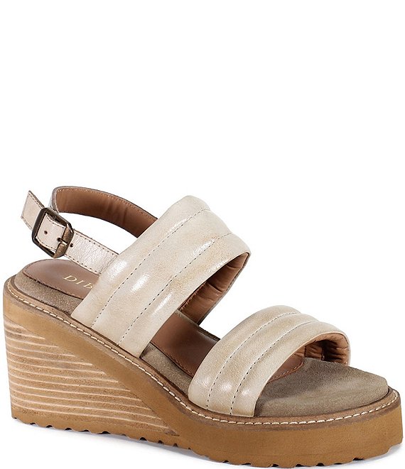 Diba True Car Pool Leather Platform Wedge Sandals | Dillard's