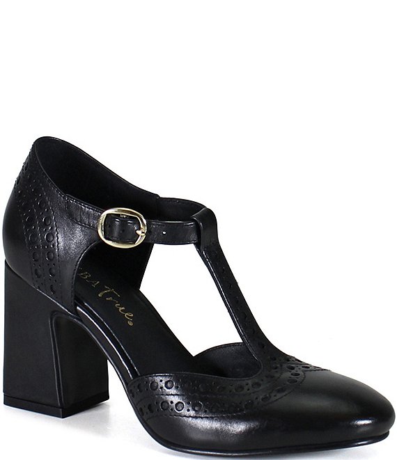 Diba True Juke Box Leather T-Strap Pumps