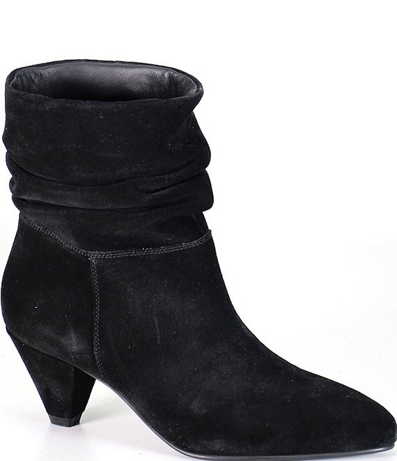 Diba True Lemme See Slouch Suede Heel Booties
