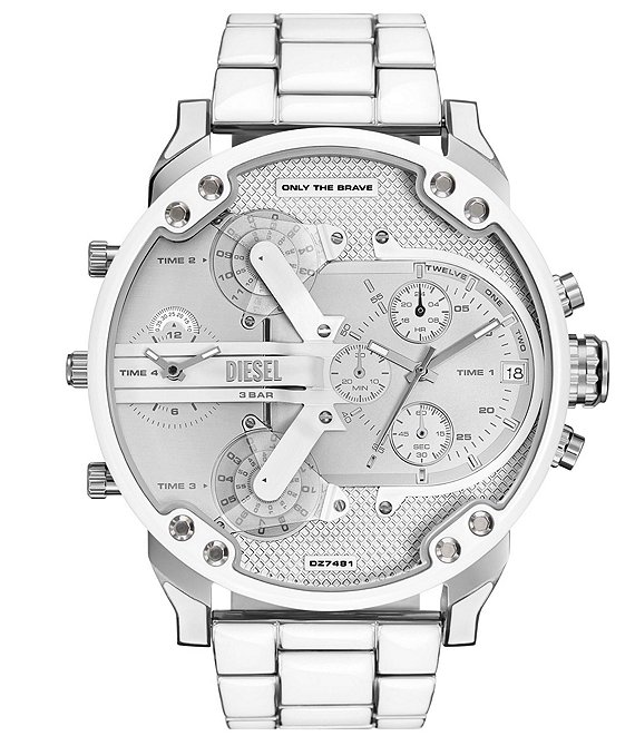 Diesel white watch cheap mens