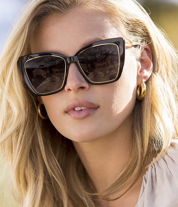 【極美品】⭐️SELECT EYE COMPANY⭐️ブルゾンカーデ DIFF Eyewear Becky IV Polarized Cat Eye Sunglasses | Dillard's