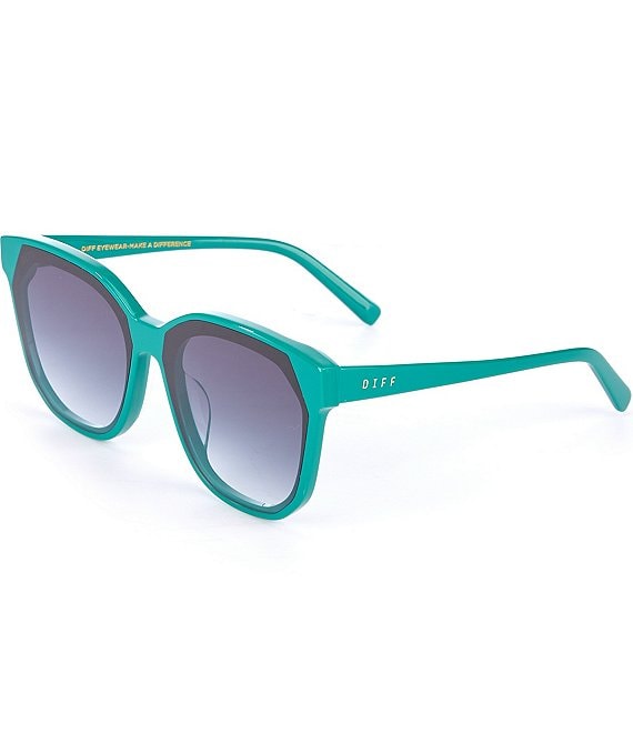 Color:Emerald - Image 1 - Women's Gia 62mm Square Sunglasses