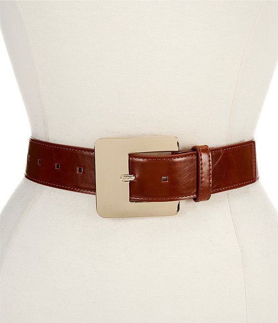 Dillard's 1.5#double; Oversized Square Buckle Belt