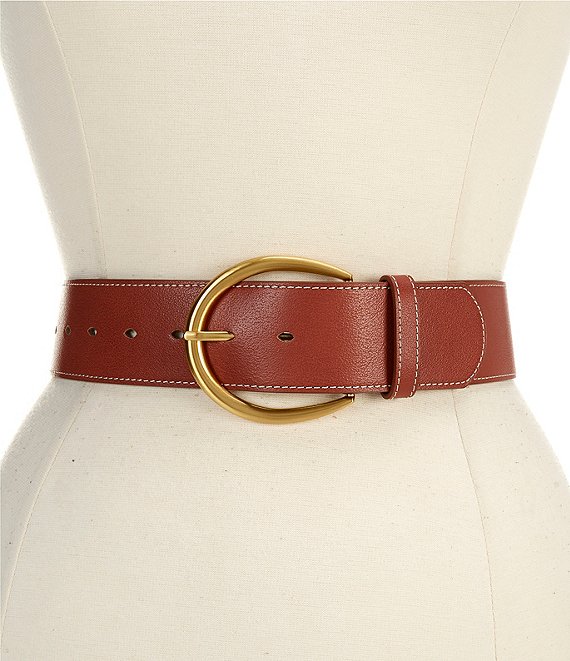 Dillard's 2#double; Round Buckle Belt