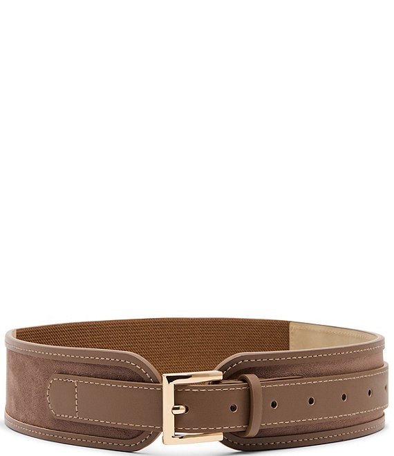 Dillard's 2#double; Suede Waist Stretch Belt