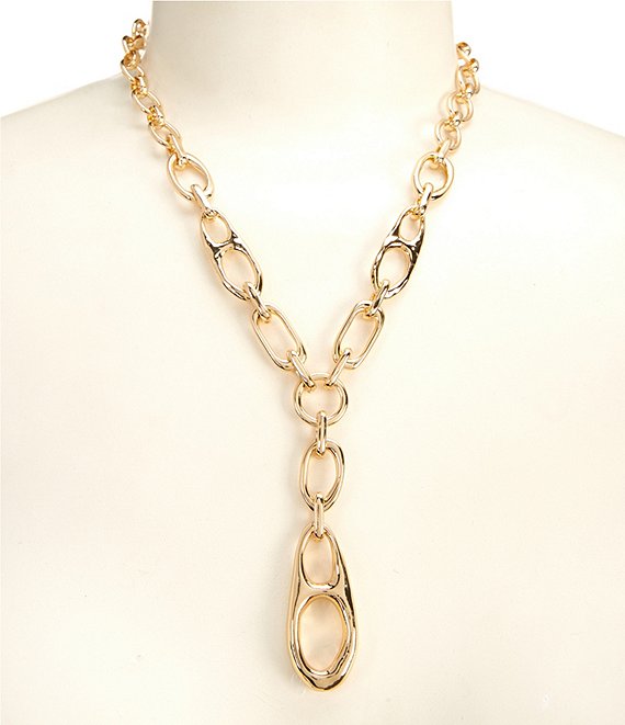 Dillard's Modern Mariner Chain Link Y-Necklace