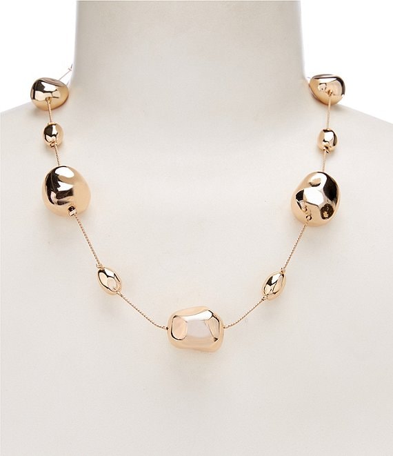 Dillard's Multi Ccb Station Short Strand Collar Necklace