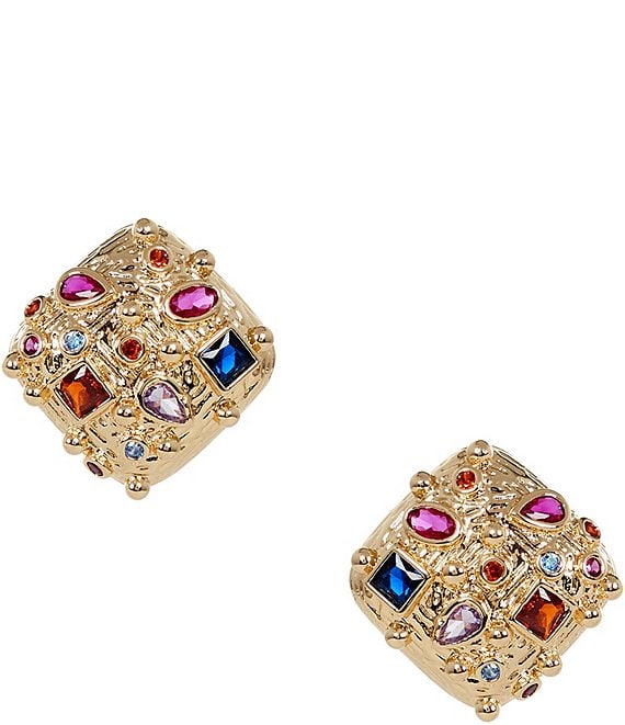 Dillard's Multicolor Box Drop Earrings