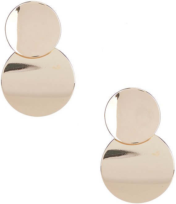 Dillard s Overlap Disc Drop Earrings Dillard s