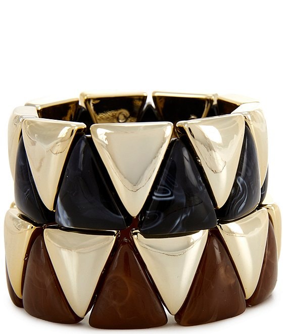 Dillard's Pyramid Stretch Bracelet Set