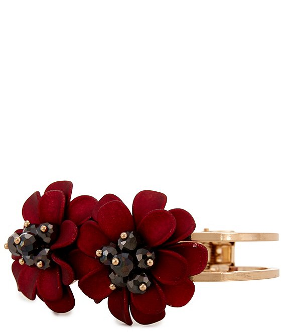 Dillard's Scarlet Flowers Statement Hinge Bracelet
