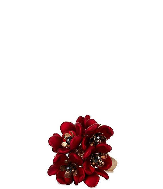 Dillard's Scarlet Flowers Stretch Statement Ring
