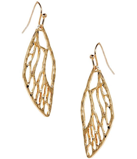 Dillard's Stencil Wings Drop Earrings