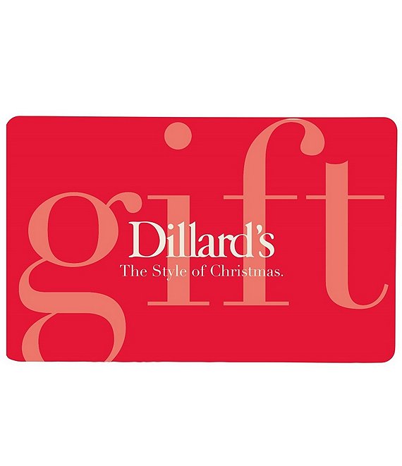 Dillard's The Style of Christmas Red Gift Card