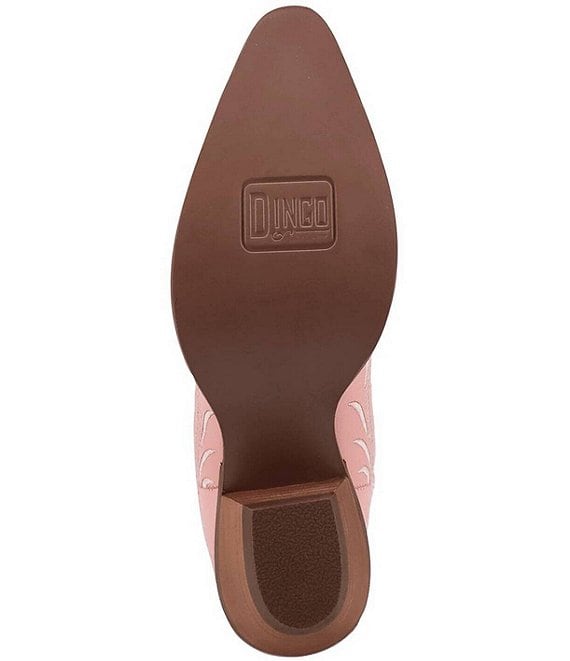 Dingo Buttercup Floral Embroidered Leather Tall Western Boots