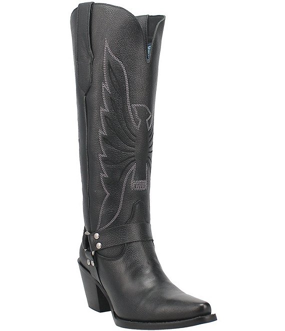 Dingo Women's Heavens To Betsy Leather Winged Eagle Stitch Tall Western Boots